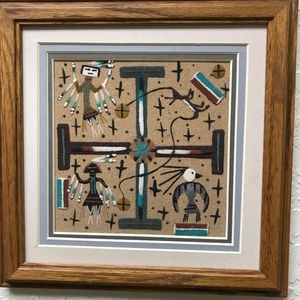 Authentic Navajo sandpainting